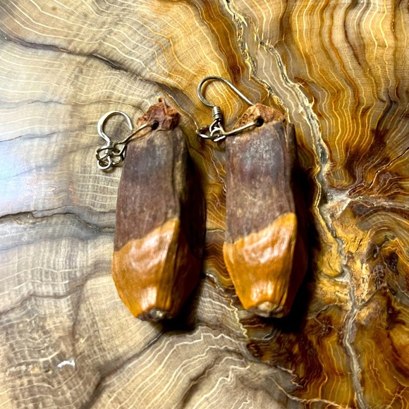 Set/2 Seashell Coconut Shell Earrings - Picture 4 of 5